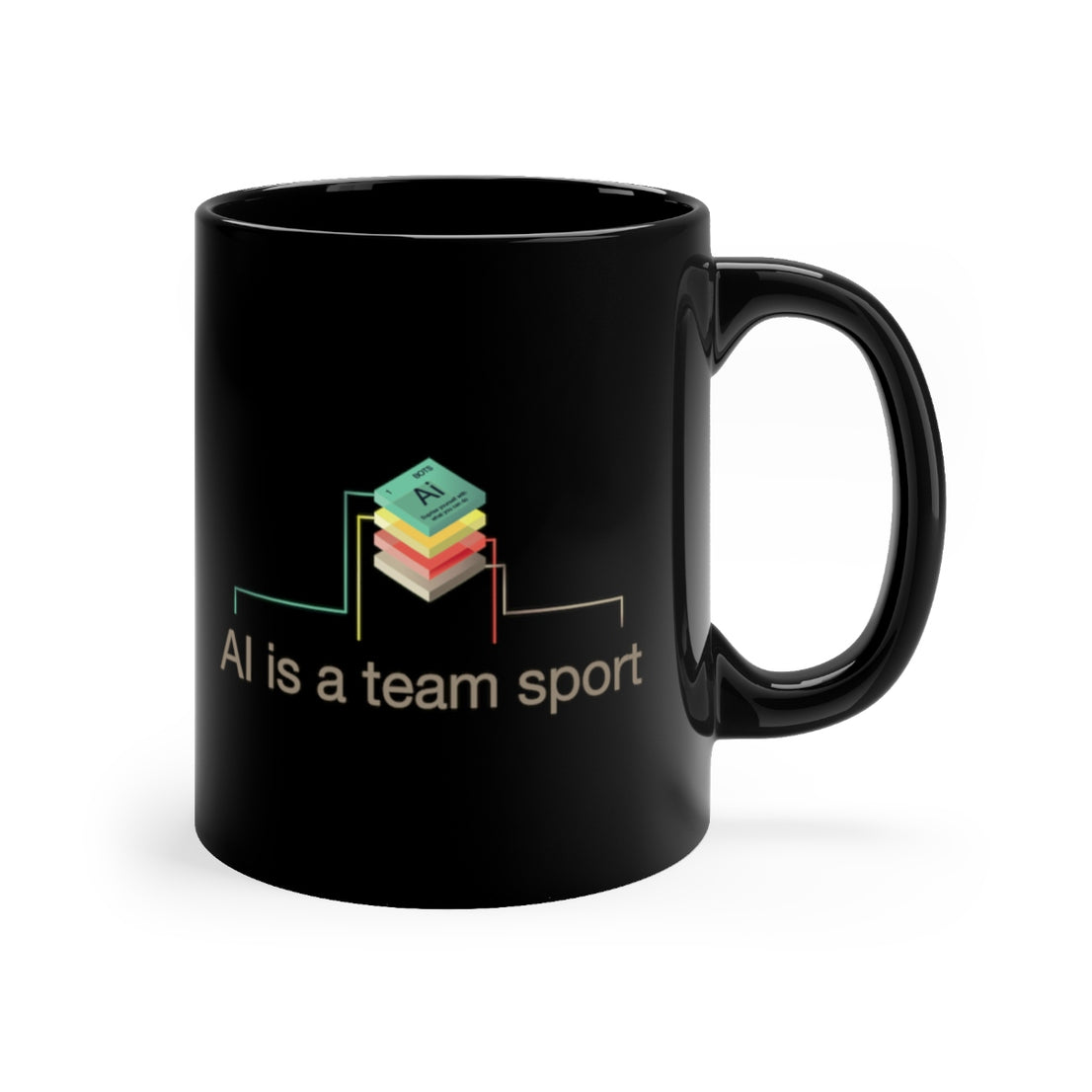 AI is a team sport 11oz mug